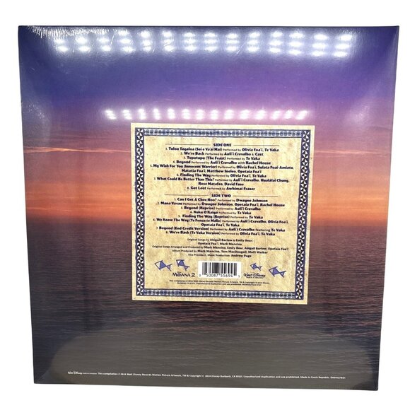 Disney Moana 2 Movie Soundtrack Collectors Exclusive Blue Splatter Vinyl LP NEW! - Picture 3 of 9